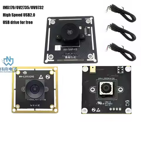 IMX179 /OV2735/ OV9732 USB Camera Module FF Driver Free 30fps With 1M Cable Compatible For Autodarts