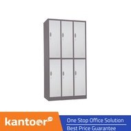 TIGER LOCKER TLOKER CC-C6T 6 DOOR 7811S & 0014 BROWN WHITE SANDY