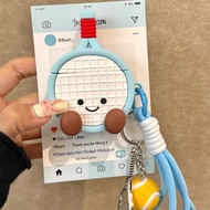 【ChanChan】Airpod 1 2 3 4 Pro Case, Badminton Airpod Case, Cute Racket Anti-Scratch, Shockproof Apple