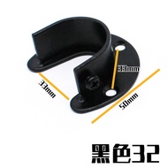 2pcs Wall Mounted Clothes Pole Rack Clothes Rod Rack Wardrobe Rod End Socket Shower Curtain Rod Sock