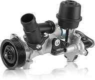 AUTOKAY 2702000801 Engine Water Pump W/Pulley & O-Ring [4,6Cyl 2.2 2.3 2.4 2.8 3.0 4.5L] Compatible 