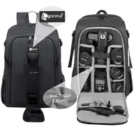 Big Capacity Photography Camera Waterproof Shoulders Backpack Video Tripod DSLR Bag w/ Rain Cover fo