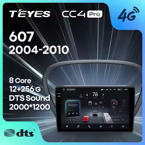 TEYES CC4 PRO For Peugeot 607 2004 - 2010 CarPlay Radio Multimedia Stereo Car play Android Auto 2DIN