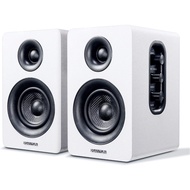 Sanyun SW208 3" Active Bluetooth 5.0 Bookshelf Speakers – 60W Carbon Fiber Speaker Unit
