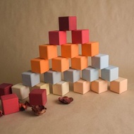 木積木大方形中性套裝蒙特梭利教育玩具最佳獨特