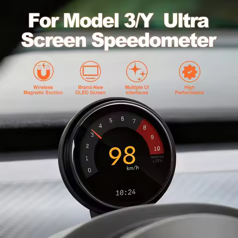 Ultra Official SpeedometerTita For Tesla Model 3 Mode Y Wireless Cluster Speedometer Dashboard HUD M