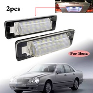 1 Pair LED License Number Plate Light Parking Tag lamp For Mercedes Benz E C Class W210 W202 4D AMG