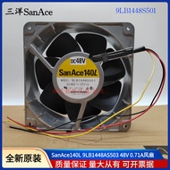 Sanyo 9LB1448S501/102 48V 0.71 A 14050 14cm Aluminum Frame Axial Cooling Fan
