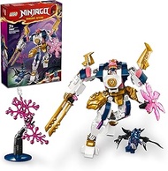 LEGO NINJAGO Sora’s Elemental Tech Mech 71807, Adventure Toy Set for Kids with Customisable Figure a