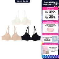 Wacoal Surprise Seamless Bra บรากระชับแบบมีโครง เซท 3 ชิ้น รุ่น WB9V07 คละสี เนื้อ-ดำ-ครีม