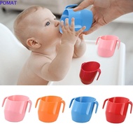 POMAT Baby Oblique Mouth Cup Learn To Drink Children Training Cup Water Bottle Wash Cup Leakproof Learning Drinking Cups