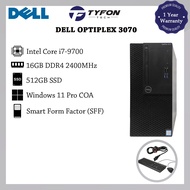Dell Optiplex 3070 MT i7-9700 16GB DDR4 RAM 512GB SSD Win 11 Pro Desktop PC Computer (Refurbished)