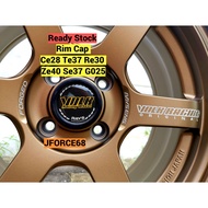 Rim Cap Ce28 Te37 Re30 G25 Ze40 Cap Logo (66mm) Volk Racing Rays Center Rim Cap Wheel Cover penutup 
