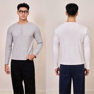 Henley PEALO ribbed long-sleeved T-shirt