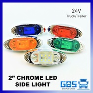 GBS Truck/Lori LED Side Lamp 24V Yellow/Red/Blue/Green/White Side Marker Signal Light 2111