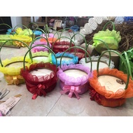 Round fruit basket, fruit basket, bird's nest basket