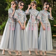 Bridesmaid Dresses - Chinese Style Long Slimming Gown