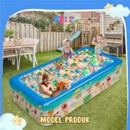YG4 MOMMYKIDDO - ( ADA PILIHAN DENGAN POMPA / TANPA POMPA ) Kolam Renang Pompa Anak Dan Bayi Ukuran 