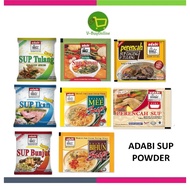 ADABI SUP POWDER (IKAN/BUNJUT/TULANG/PERENCAH SUP/BIHUN SUP/SUP SAYUR/MEE SUP/SUP TULANG)