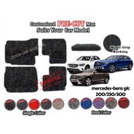 For Mercedes GLC 200/250/300 ~ 12MM Nail Spike Carpet Karpet Car Coil Floor Mat Anti Slip Customized