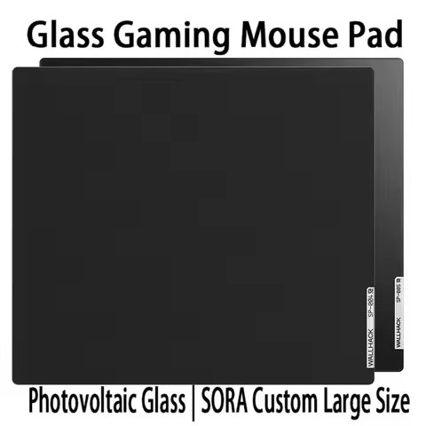 W-WALLHACK SP004 SP005 Tempered Glass Mouse Pad E-sports Desk Pad Gaming FPS Extra Large Size Custom