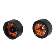 4PCS 1.9 Metal Beadlock Wheel Hub Rim for 1/10 RC Crawler Axial SCX10 90046 AXI03007 TRX4 RedCat D90