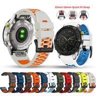 Garmin Fenix 3 HR Quatix 7 Pro 7X 5 Strap Quick Release 22mm 26mm Silicone Breathable Waterproof