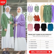 NEW SERIES HIJACKET® ARA Jaket Rajut Wanita Muslimah Panjang Jacket Hijaber Cewe Cewek Long Outer Premium/Hijacket Muslimah Terbaru/Jaket Rajut/Jaket Rajut Muslimah Wanita/Jaket Rajut Wanita/Hijacket Muslimah Jumbo Big Size/Hijacket Jaket Hijaber Panjang