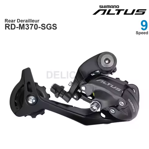 SHIMANO ALTUS M370 9v Rear Derailleur RD-M370 9 speed Total capacity 45T Top sprocket 11T MTB Origin