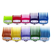 10PCS Colorful Guide Comb Multiple Sizes Metal Limited Combs Hair Clipper Cutting Tool Kit for Different Length Style Hairdres WAHL Red Blue Multicolor