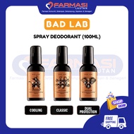 BAD LAB SPRAY DEODORANT 100ML - SUPERCHARGER | CALL TO ARMS | WAR MACHINE