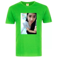 Printing T Shirt / Cetak Baju dengan Gambar dan Nama Sendiri / Apple Green T Shirt