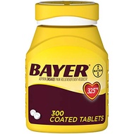 Genuine Bayer Aspirin, 325mg Coated Tablets, 300ct(2.3.22)/FROM USA