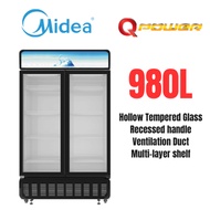 Midea 2 doors Gross Capacity 980L Net 716L Double Door Show Case Chiller MDRZ952FGG30