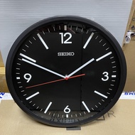 [TimeYourTime] Seiko Clock QHA009K Decorator Black Analog Quartz Plain Wall Clock QHA009