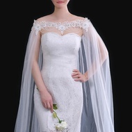 Wedding Cloak Cape Shawl Veil Bridal Bolero Plus Size Evening Cape Jacket For Women Wedding Accessor