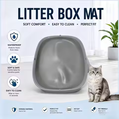 Automatic Cat Litter Box Accessories Cat supplies Replacement Mat Waterproof Leakproof Scratch Resis