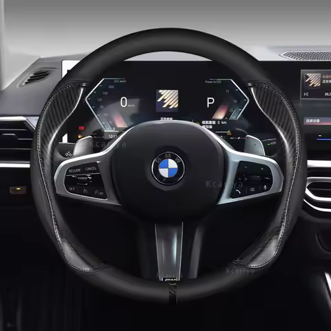 Fashion Car Steering Wheel Cover For BMW M X3 X5 X6 G01 G02 G20 E90 E91 E92 E39 E46 F01 F02 F10 F15 