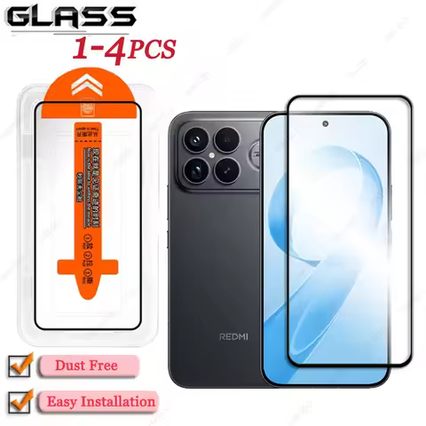 For Xiaomi Redmi K90 Pro Max Glass Dust Free Installation For Redmi K90 Pro Max Screen Protector Bla