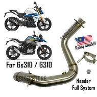 BMW G310GS G310R FULL SYSTEM All Years G310 GS R Exhaust Tube Header