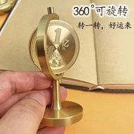 赚他一亿元高级感小众客厅办公桌车载汽车一个亿铜解压发疯小摆件Earn him 0.1 billion yuan, senior sense, small living room desk  gs87s