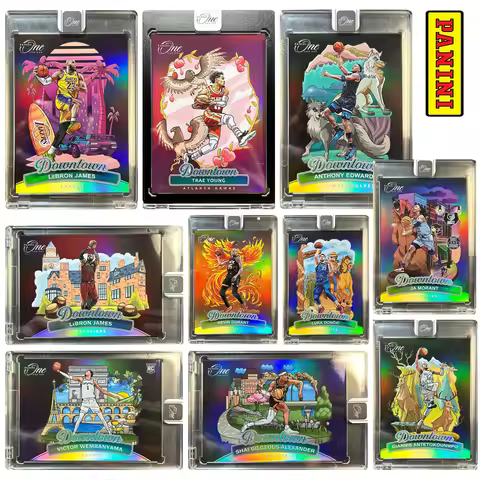 PANINI DOWNTOWN 2024 Durant James Edwards Brandon Miller Wembanyama Laser Rainbow Flash Collectible 