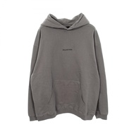 【二手】巴黎世家 (Balenciaga) BALENCIAGA連帽衫，Logo 刺繡，灰色，棉質，男女通用，二手