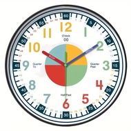 Telling Time Teaching Clock - Learning Clock for Kids - Kids Wall Clocks for Bedrooms - Kids Wall Cl