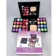 LelongLelong ADS Fashion Color Makeup Medium Kit Eyeshadow Blusher Lipstick Face Powder Ready Stoc