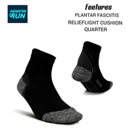 ถุงเท้าลดอาการเจ็บรองช้ำ Feetures Plantar Fasciitis Relief Light Cushion Quarter