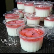 (isi 5 roll plus tutup)cup plastik puding jelly agar ice cream ukuran 65ml dan 120ml model gerigi at
