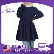 LALEESA BLOUSE NASHA TB423123 Blouse Muslimah Blouse Women Blouse Baju Muslimah Baju Perempuan Plus Size Baju Raya 2024