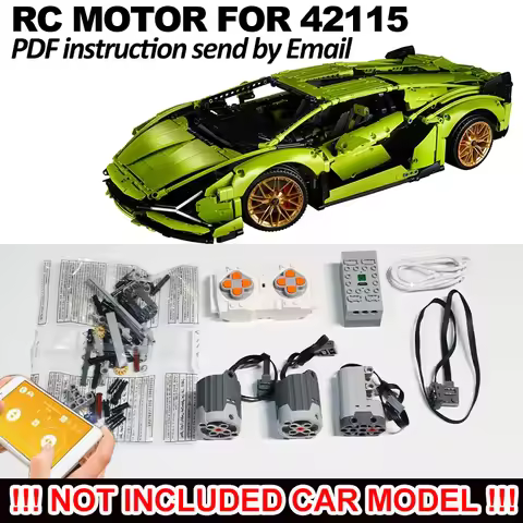 RC Motorized Motor for Lego Technic Lamborghini Sián FKP 37 42115/42110/42111/42083/42096/42143/4212