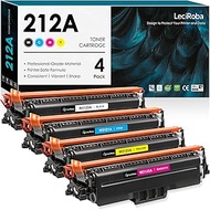 LeciRoba 212A Toner Cartridges 4 Pack Compatible for HP 212A W2120A 212X W2120X Toner for HP M554 M5